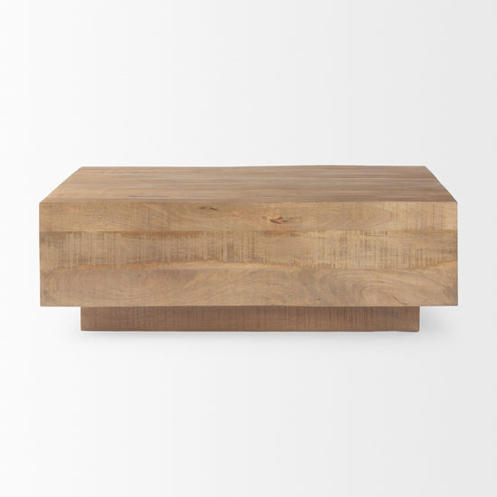 Mercana Hayden Light Brown Wood Rectangular Coffee Table