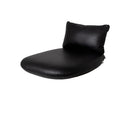 Cane-Line Peacock Lounge Chair Black Leather Cushion 2 Per Set