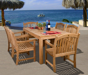 International Home Miami Amazonia Teak Oslo 7-pc Teak Dining Set