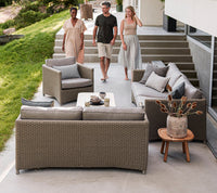 Cane-Line Diamond 3-Seater Sofa Soft Rope Incl. Cushion Set