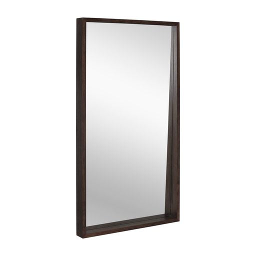 Sunpan Fresno Floor Mirror Narrow Dark Brown/Narrow Natural/Natural/Dark Brown