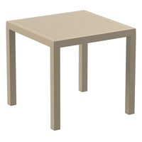 Compamia Air Square Dining Set with 4 Chairs Dark Gray/Taupe/White