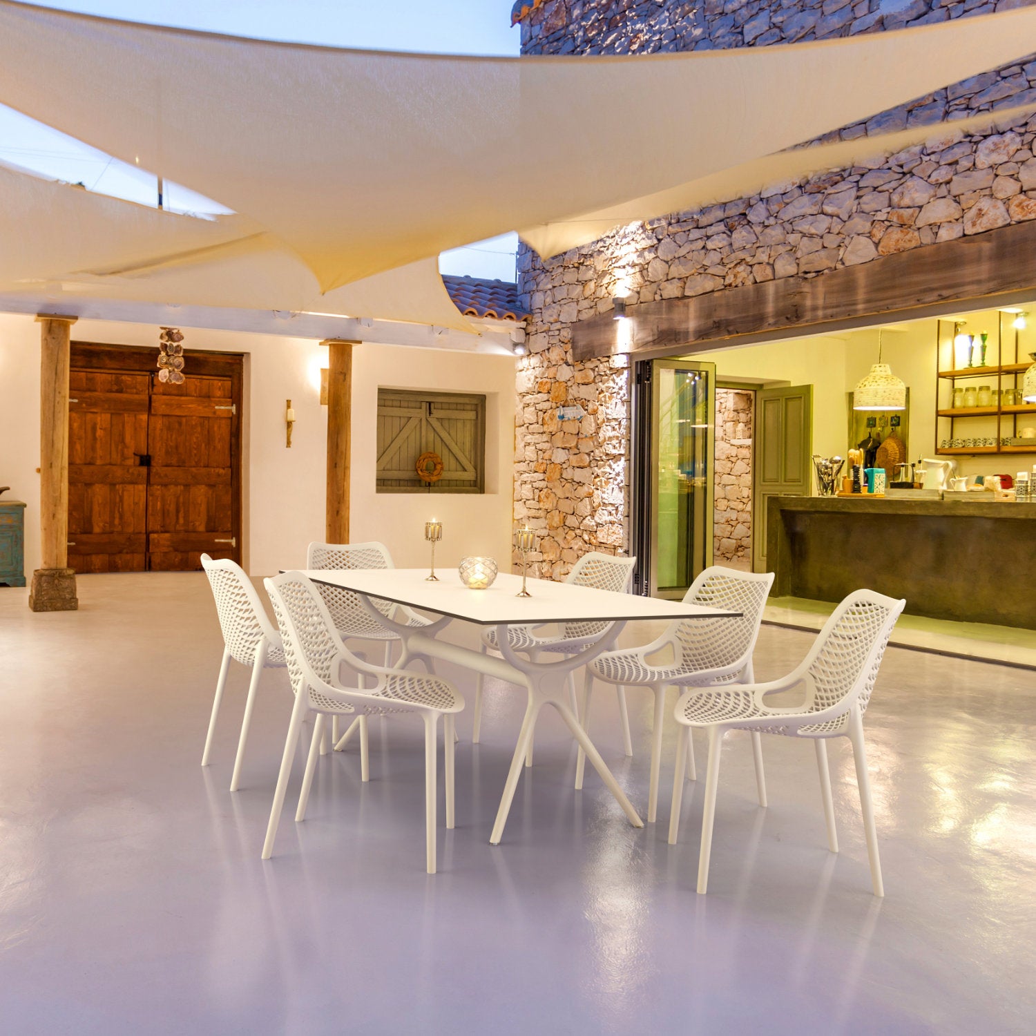 Compamia Air Rectangle Dining Set 7 Piece