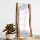 Sunpan Fontana Floor Mirror in Grey / Natural