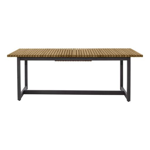 Sunpan Geneve Extension Dining Table Drift Brown / Natural in 80'' to 104''