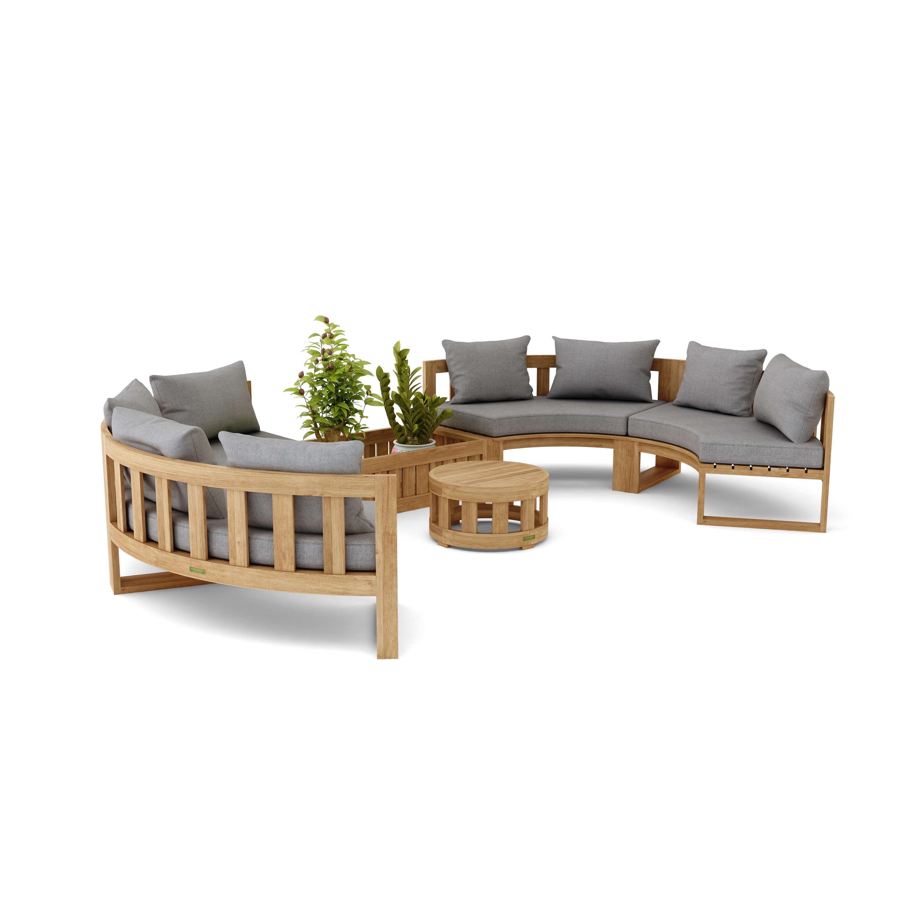 Anderson Teak Circular Modular Deep Seating Set - SET-809
