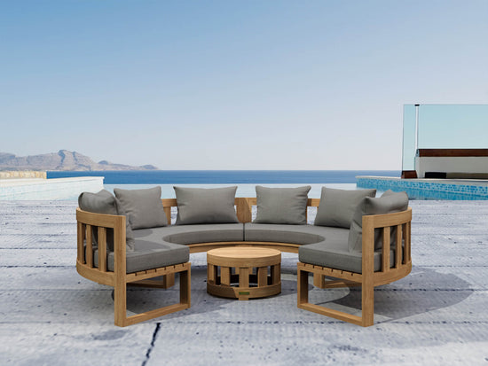 Anderson Teak Circular Modular Deep Seating Set - SET-810
