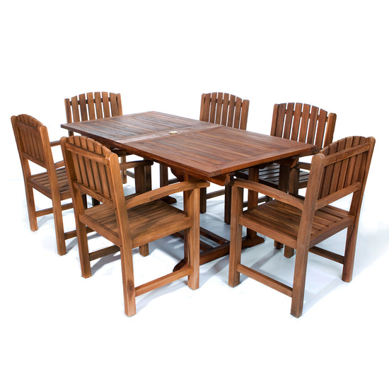 All Things Cedar 7-Piece Rectangle Dining Chair Set